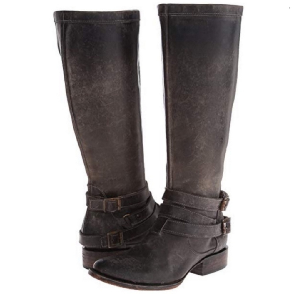 Freebird | Distressed "Irish" Riding Knee Boots